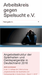 Mobile Screenshot of akspielsucht.de