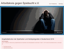 Tablet Screenshot of akspielsucht.de